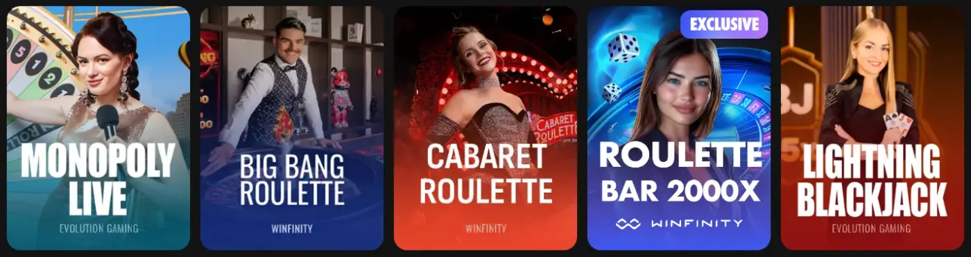 Spinstar.bet Casino Live dealer